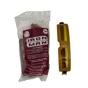 Iron Man Burger King 2007 Marvel Movie Promo Sunglasses Toy Lot of 2 Sealed New